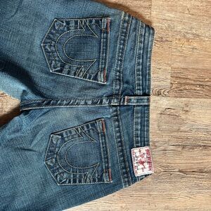 True Religion Women's Indigo Boot Cut Jeans